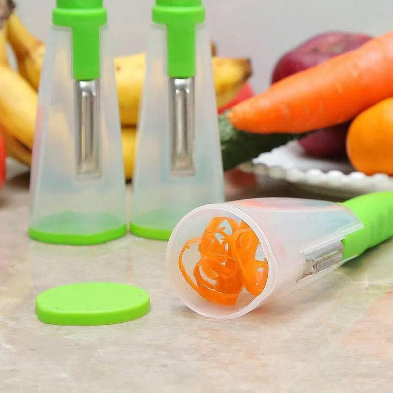 Peeling Knife Kitchen Special Self-Contained Storage Box Lazy Peer Multi-Function Home Storage Peeling Artifact