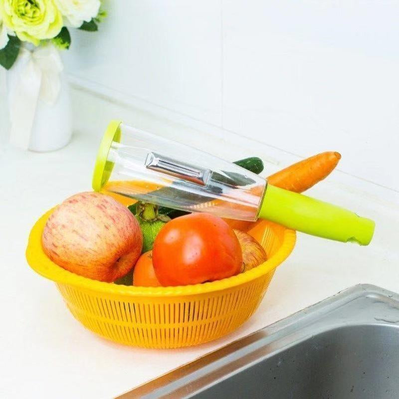 Peeling Knife Kitchen Special Self-Contained Storage Box Lazy Peer Multi-Function Home Storage Peeling Artifact