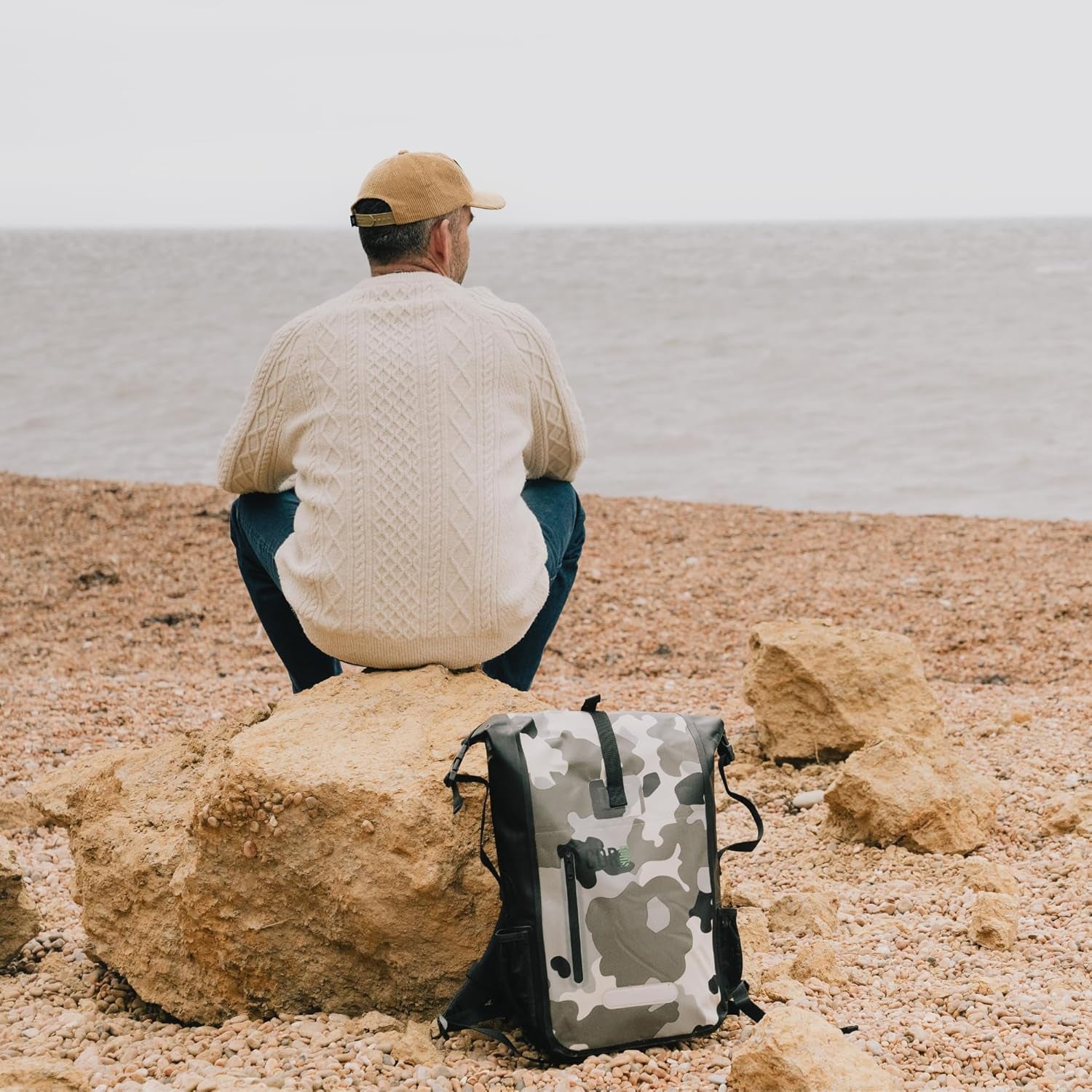 Waterproof Dry Bag Backpack with Padded Laptop Sleeve 25L & 40L Heavy Duty, Roll-Top Pack (Camo, 25L)