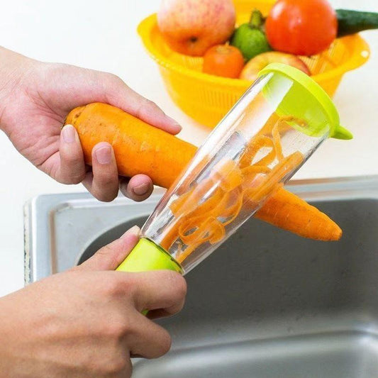 Peeling Knife Kitchen Special Self-Contained Storage Box Lazy Peer Multi-Function Home Storage Peeling Artifact